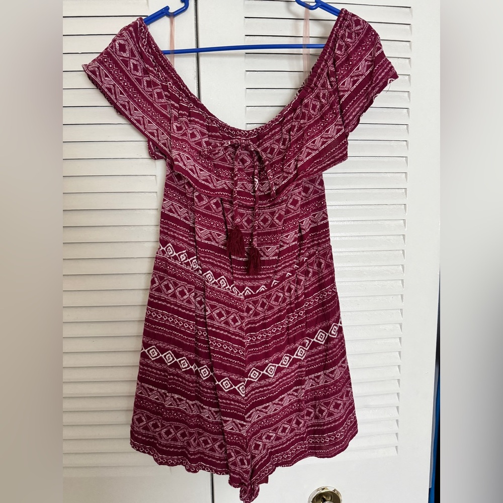 Bohemian Off-Shoulder Romper